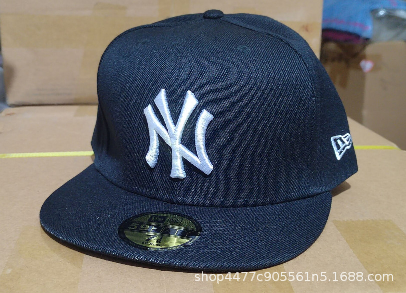 ドジャースLA野球帽男女トレンドNYヤンキー帽子刺繍日よけ帽美プロ野球チーム平縁サイズキャップ