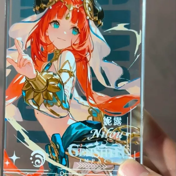 Customized acrylic bricks with cartoon anime 2D designs, birthday bricks, UV-printed transparent crystal acrylic bricks