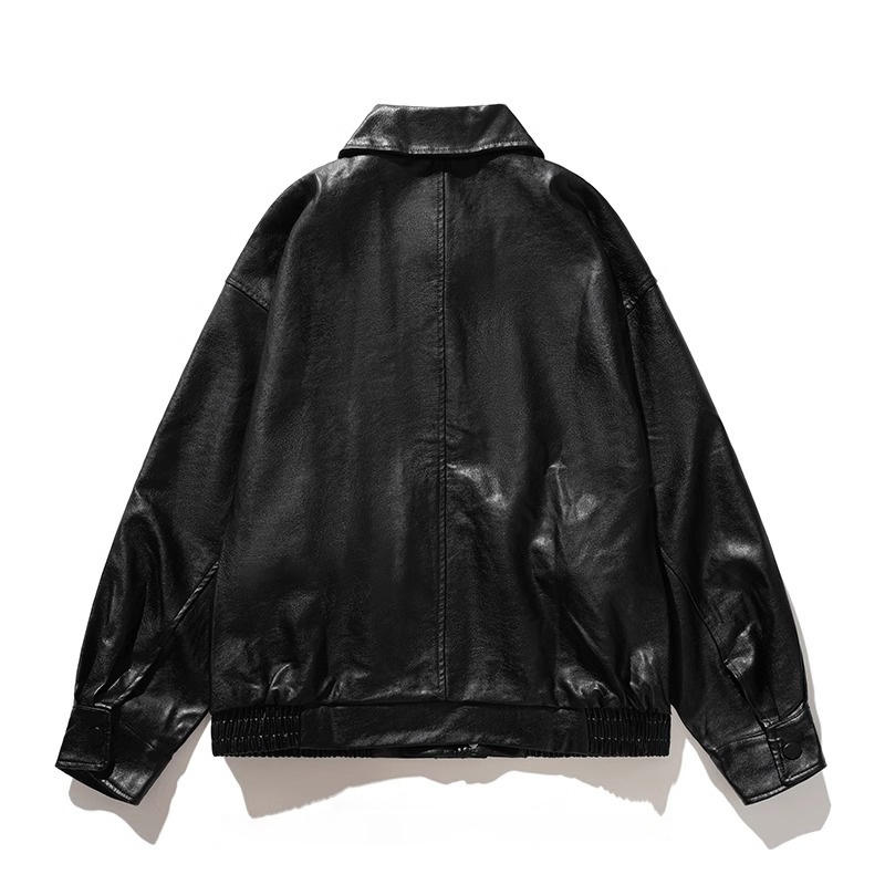 Giacca da motociclista elegante in stile europeo e americano per uomo 2024 autunno inverno nuova moda casual da lavoro strada_voghion.com