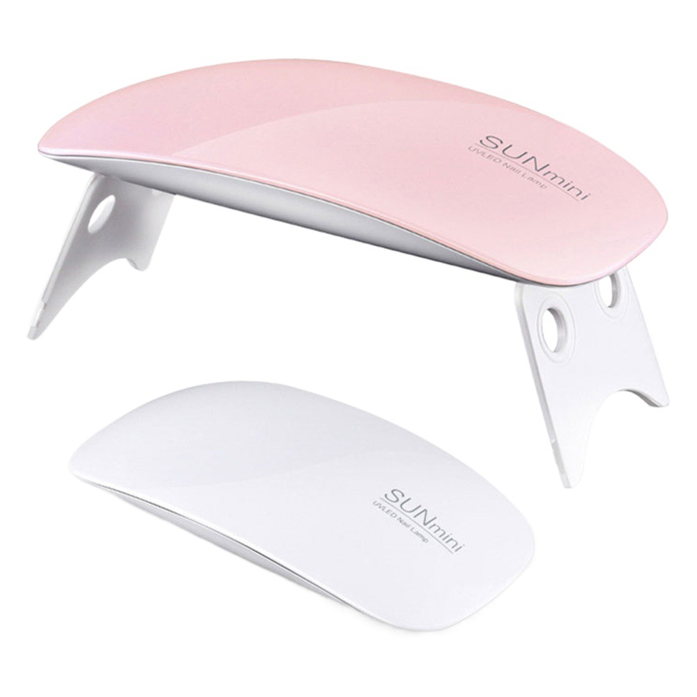 SUNMINI Mini Lámpara de uñas Lámpara de fototerapia pequeña Lámpara de ratón Lámpara de manicura de mano Lámpara uv Lámpara de curado
