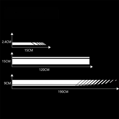 Car Hood Decals, Modification Stickers, Universal Car Door Strip Scratch Cover Stickers, Fuel Tank Cap Stickers (Tank cap) - white