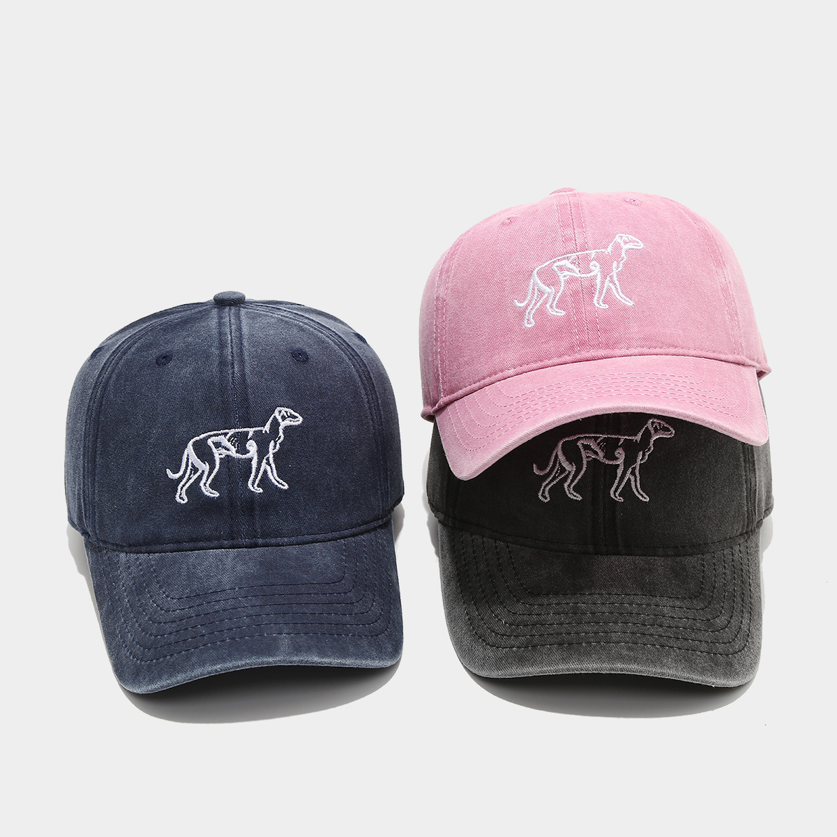 Gorra de visera para mujer primavera y verano deportes al aire libre ocio sombrero para el sol de techo suave pareja gorra de béisbol retro bordada para perros
