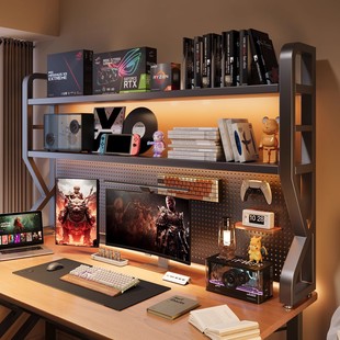 Bookshelf Desktop Storage Rack Perforated Board Student Home Study Desk Storage Rack Desktop Simple Office File Rack