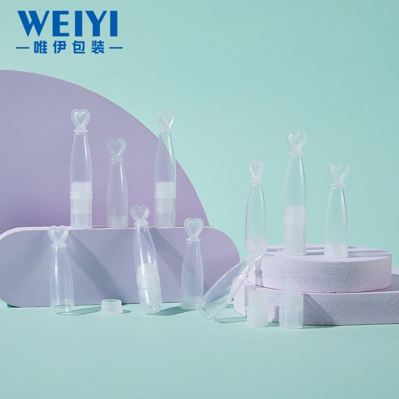 现货2ml单双仓保龄球次抛精华液瓶包材pp塑料分装瓶水油分离安瓶