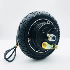 電気自動車のモーター8インチの中実のタイヤのドラムブレーキ24v36v48v350wのスケートボードの車の小さいイルカの自転車のモーター