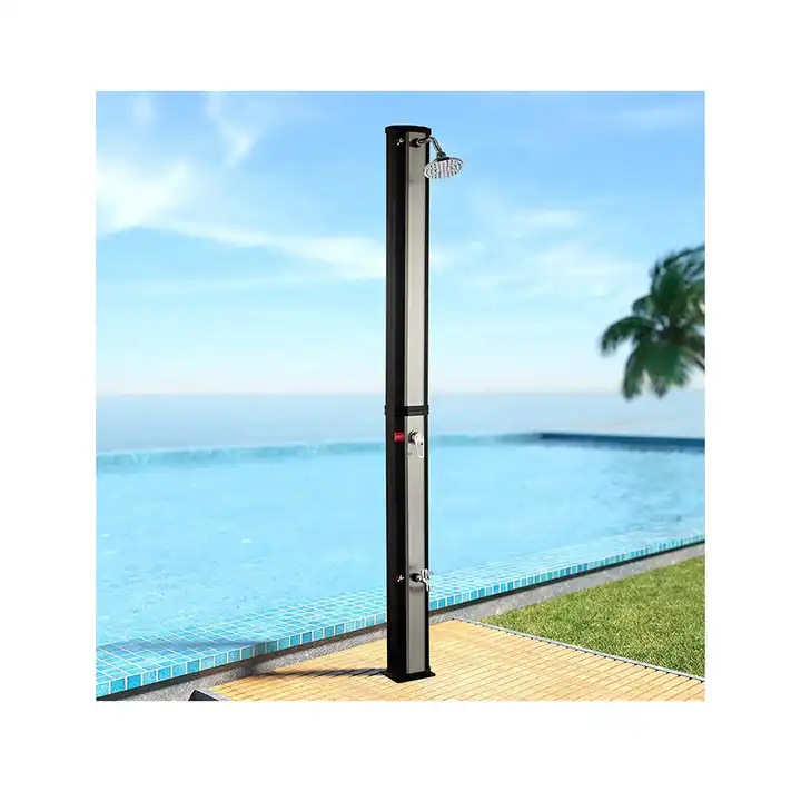 35L precio de fábrica UV resistente de plata soporte de ducha solar