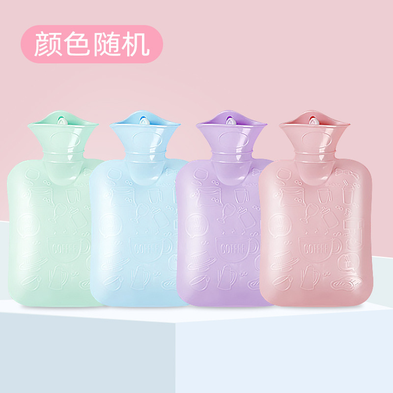 Le Xueer botella de agua caliente de PVC de alta densidad inyección de agua hogar a prueba de explosiones gran riego tallado calentador de manos de plástico personalizado