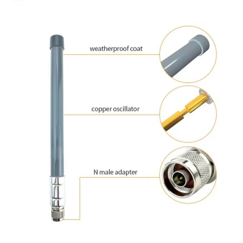 LORA系统数据采集天线915MHZ 物联网防水室外天线全向玻璃钢天线