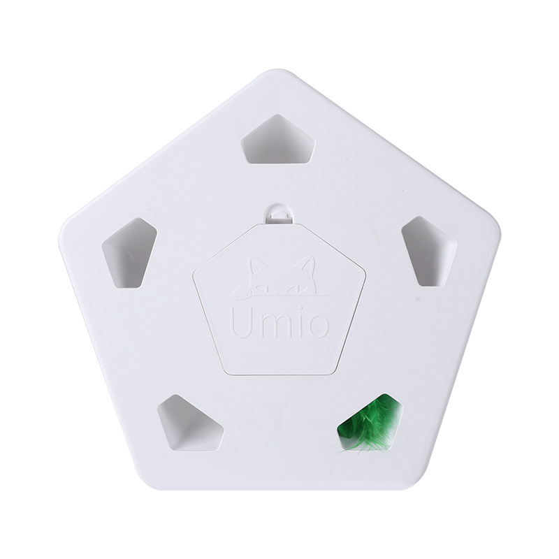 Umio gato juguete automático gato teaser inteligente simulación caza inducción inicio auto-Hola aliviar el aburrimiento