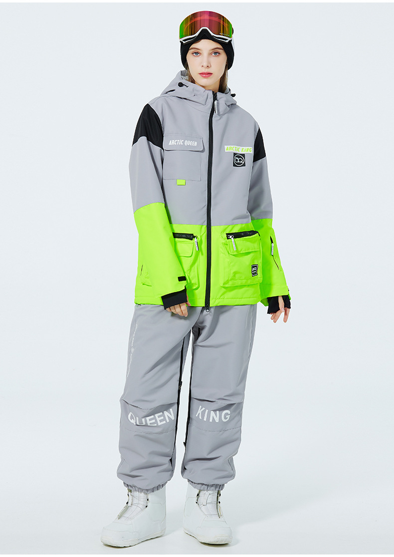 Men's Clothing Ski suit set for men and women couples warm and thick ski suit set single board double board ski suit_viptrois.com