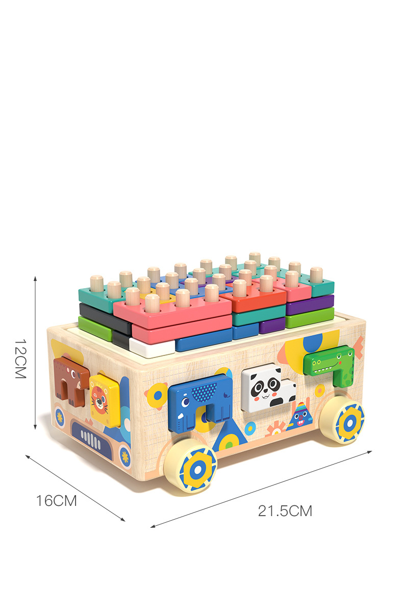 Educational Shape Matching Intelligence Car For Kids And Toddlers_voghion.com