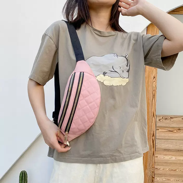 2025新款胸包女士时尚百搭单肩包大容量斜挎包外贸出行腰包运动包