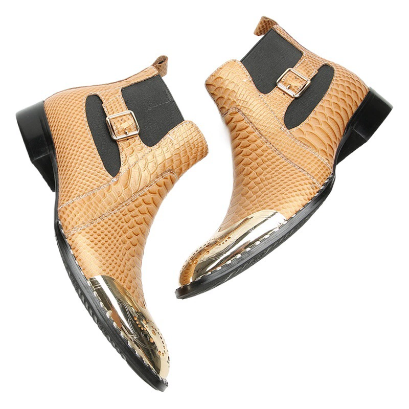 Внешняя торговля, британские короткие сапоги из воловьей кожи, весенние, осенние и зимние мужские кожаные сапоги в стиле ретро, кожаные сапоги ручной работы, цельные модные сапоги Mengke