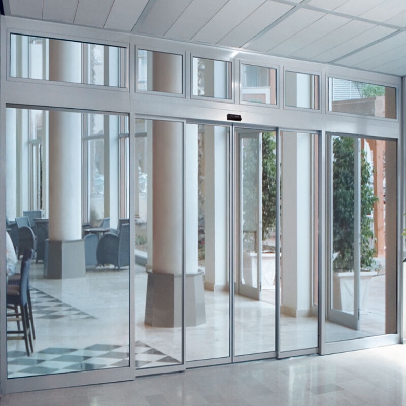 Dongguan Custom-Made Sliding Doors for Office Buildings, Hotels, Shops, and Companies, Sensor-Operated Tempered Glass Doors, Sensor Doors