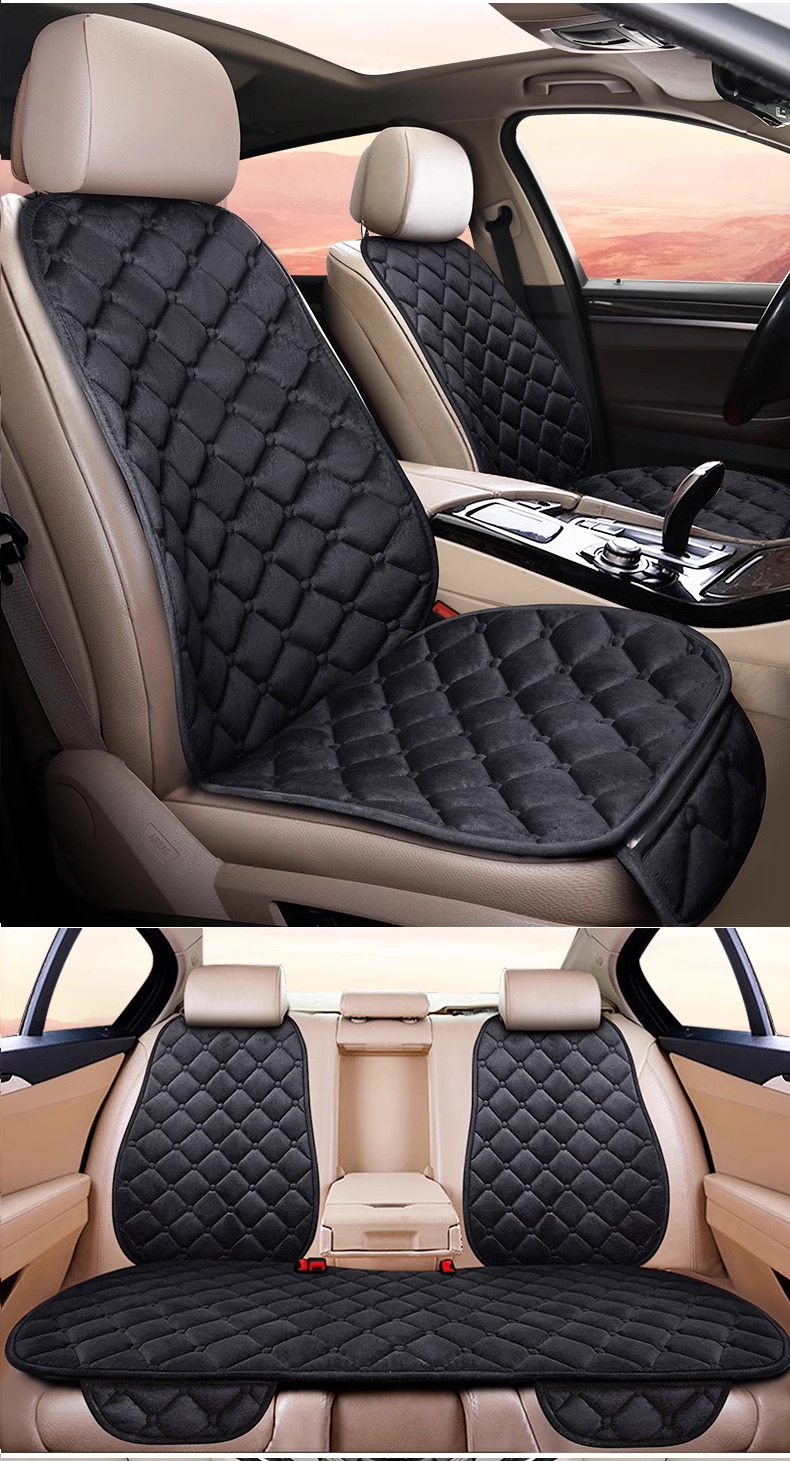Suitable for Car Lumbar Cushion Plus Velvet Thickened Seat Cover Autumn and Winter Warm All-Season Universal Car Lumbar Cushion