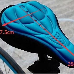 Mountain Bike 3D Cushion Cover Bicycle Cushion Bicycle Thickened Silicone Sponge Cushion Soft Saddle Equipment Accessories Seat Cover