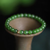 Organic bracelet, jasper, round beads, fashionable jewelry jade, simple and elegant design