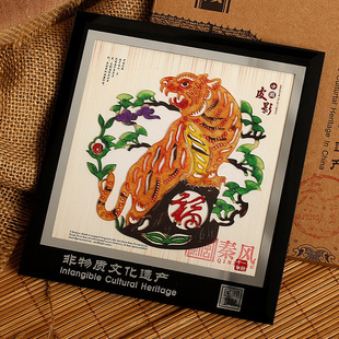 Home decoration square crystal frame twelve Zodiac shadow can come to order shadow play handmade diy Chinese gift