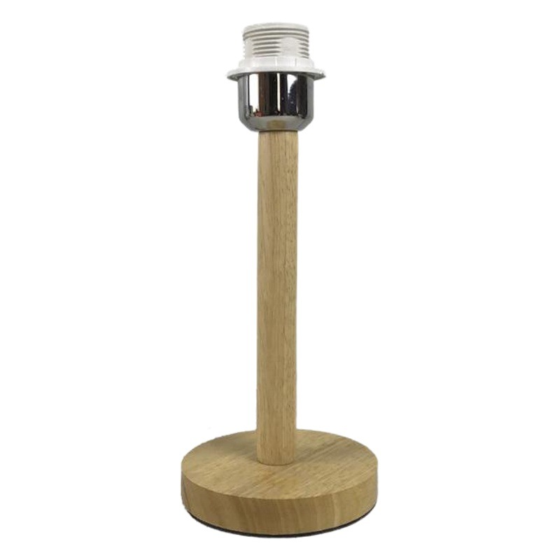 [Xianfan] base de la lámpara Mesa madera LED barra metal columna placa creativa DIY accesorios iluminación E27 con línea interruptor