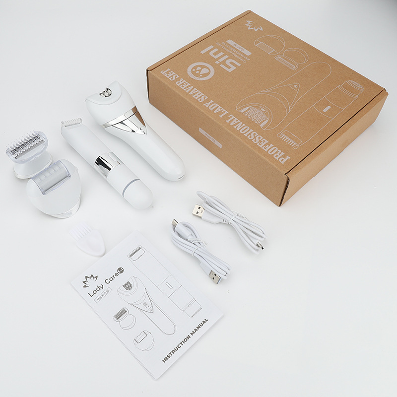 Mujeres multifuncionales aparatos de afeitado de corte de cabello personal afeitador eléctrico afeitador de pies recortador de pelo nasal al por mayor image 5