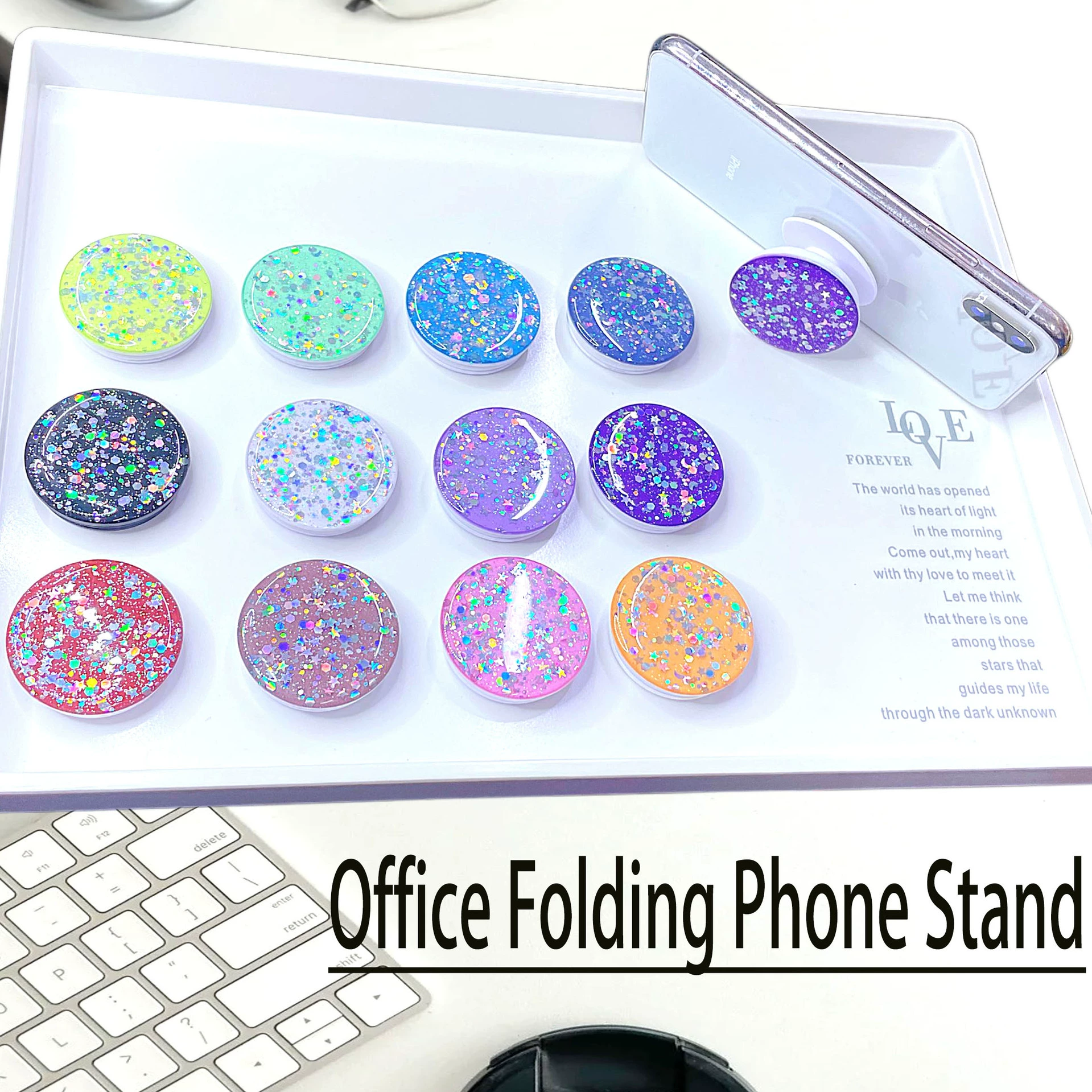 [Настольная подставка для снятия напряжения с мобильного телефона] Самый популярный продукт Amazon 360 ° Вращающаяся легкая съемная клейкая воздушная подушка в наличии