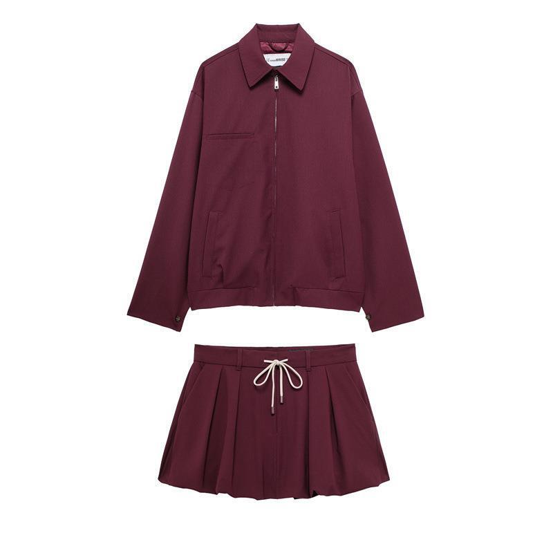 TAOP & ZA Autumn New Women's Clothing European and American Style Zipper Pocket Jacket Coat Mini Skirt 4341729 TAOP & ZA Autumn New Women's Clothing European and American Style Zipper Pocket Jacket Coat Mini Skirt 4341729