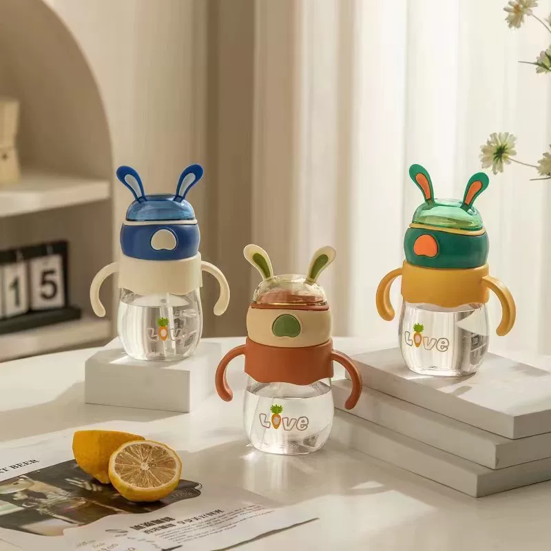Детский стакан со стеклом для детского сада и учеников, милый рисунок Rabbit, чайник, новая коллекция