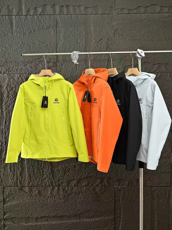 Kailas Softshell Hooded Embroidered Small Logo Jacket Outdoor Sports Casual Top for Men and Women Couples