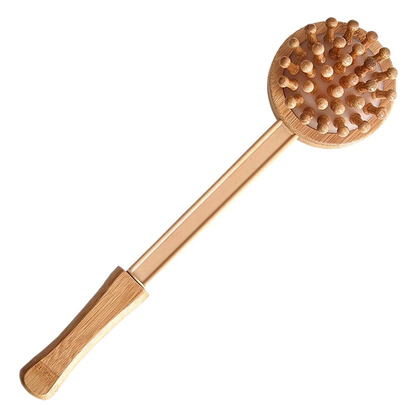 Martillo de masaje Martillo meridiano palo de masaje martillo trasero bambú cuidado de la salud espalda de madera golpeando hombro cuello todo el cuerpo masajeador