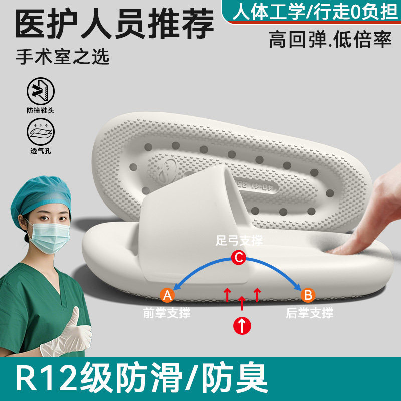 手术室拖鞋女士2026新款防滑防臭室内家居洗澡家用eva厚底凉拖鞋