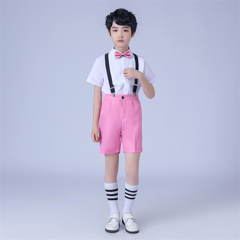 Uniforme de rendimiento coral infantil del 1 de junio Coro de estudiantes de primaria y secundaria Anfitrión de rendimiento de recitación de niños y niñas