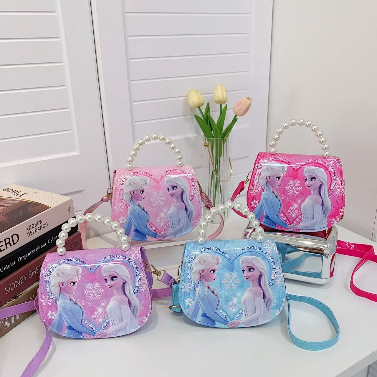 2024 nuevo bolso de hombro de hielo y nieve para niños de moda princesita salvaje fuera de la tendencia Aisha bolso de mensajero portátil lote