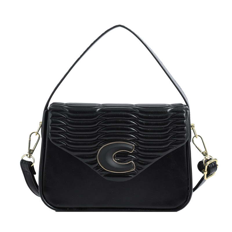 Liten firkantet bag 2024 tidlig på våren ny stil skulder bærbar crossbody preget stor kapasitet mote fabrikk varer engros utenrikshandel kryss_voghion.com