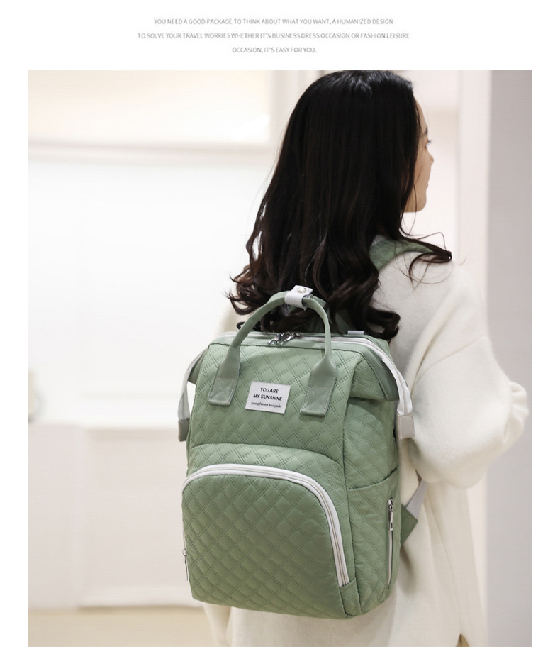 Fashionable Korean-style double-shoulder mommy bag, multi-functional maternity bag, large-capacity baby and maternal products storage bag, milk storage bag undefined
