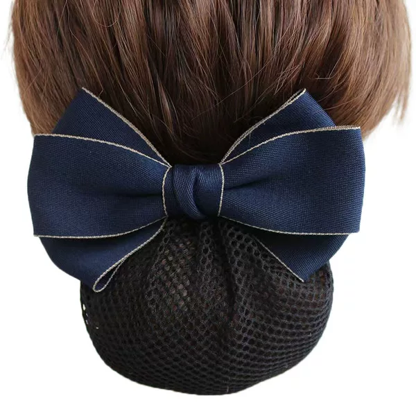 Professional headdress Flower Net pocket hairpin hair net bank professional hospital headdress flower stewardess high-speed rail updo hair net pocket hotel staff