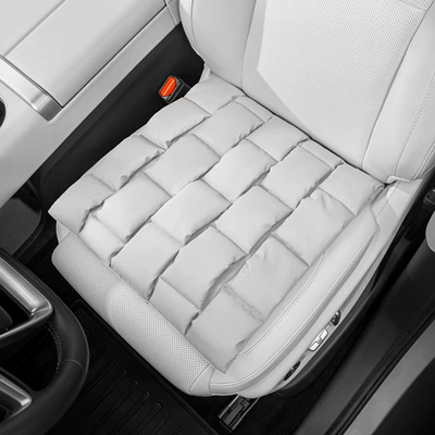 Universal four-season non-slip and: Seat cushion, seat cover - front-seat-cushion-off-white-single-pack