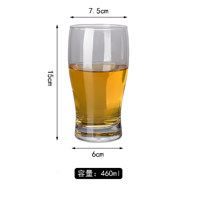 Taza de cerveza de vidrio grande, taza especial de cerveza artesanal gruesa, taza de cerveza de red, taza de cerveza de gran capacidad de personalidad creativa