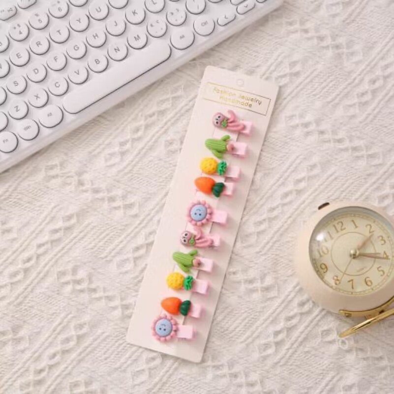 La horquilla del bebé de los niños no duele el cabello clip de pico de pato lado de la niña horquilla rota coreano lindo flequillo clip al por mayor