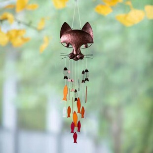 Cross-border explosives Metal catfish wind chimes metal cat fish wind chime pendant