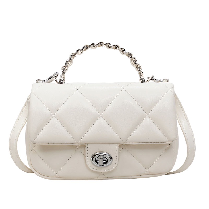 Bolso diagonal simple 2025 moda femenina todo fósforo Lingge fragante bolso de mensajero verano nuevo estilo pequeño bolso cuadrado pequeño