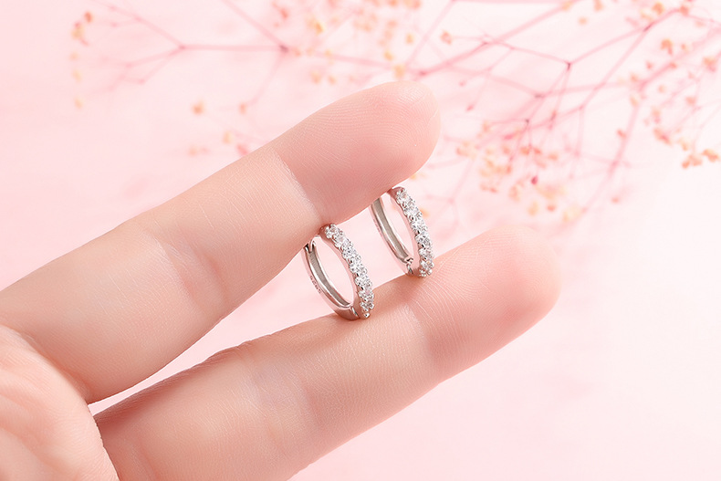 Fashion Geometric Copper Plating Zircon Earrings 1 Pair