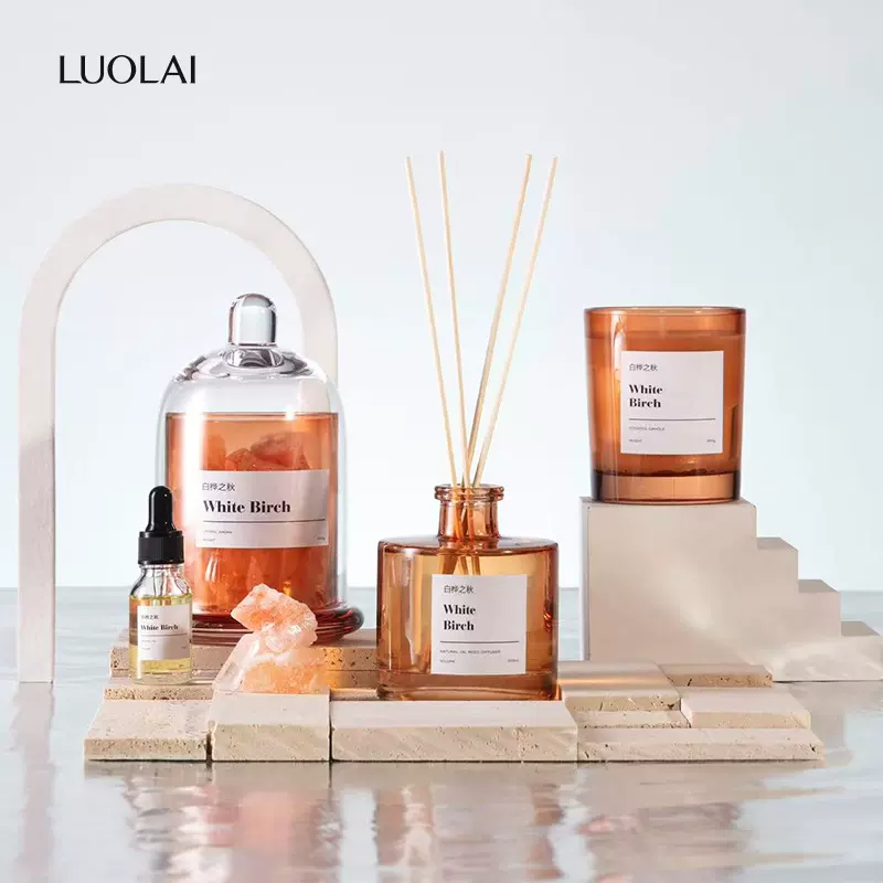 罗莱家纺无火香薰蜡烛礼盒套装香氛品牌合作礼物LUOLAI家居装饰品