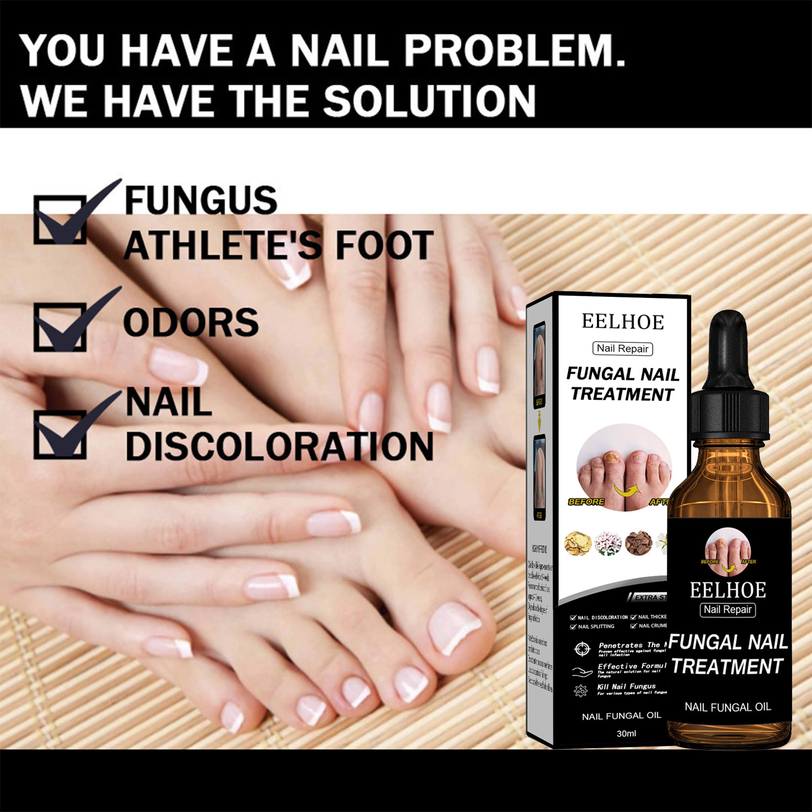 Repara, espesa, ilumina las uñas, elimina las canas, repara la piel muerta y nutre las uñas, mejora la nutrición, cuidado 2024 mejor_voghion.com
