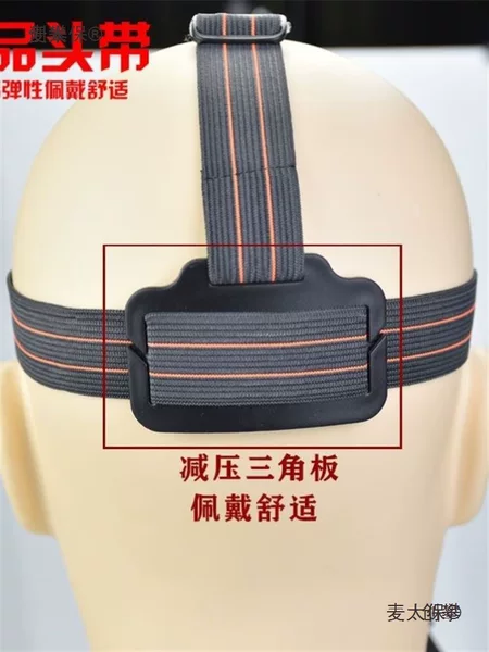 Headlamp Elastic Strap, Thickened and Durable, High Elasticity Headband, Adjustable Size, Headlamp Fastening