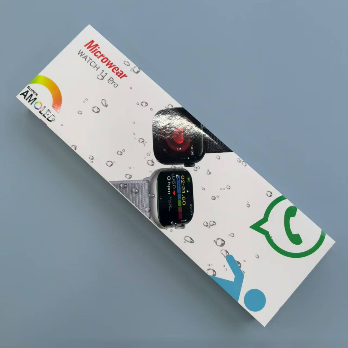 Huaqiangbei Cross-Border New Model W11Pro Micro-Wearable Watch S11 Smart Watch with Large Memory, High-Definition Large Screen, Gps