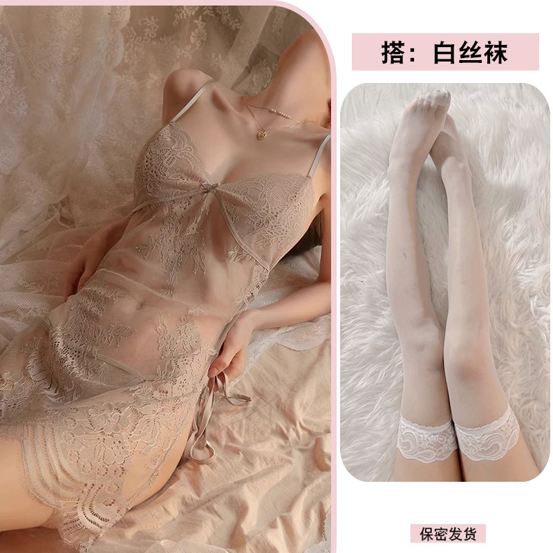 그레이 + 화이트 스타킹