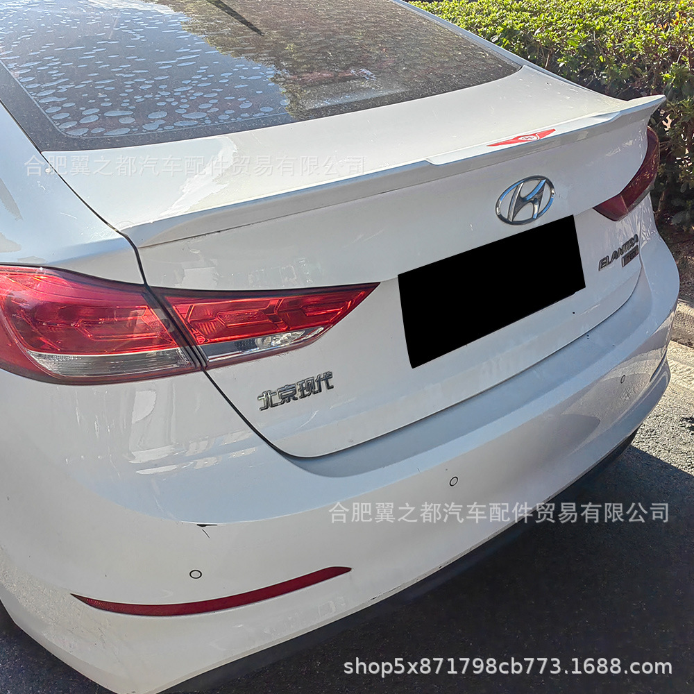 Suitable for 2016-2022 Hyundai Elantra M4 Model Blade-Style Rear Spoiler Modification Without Drilling