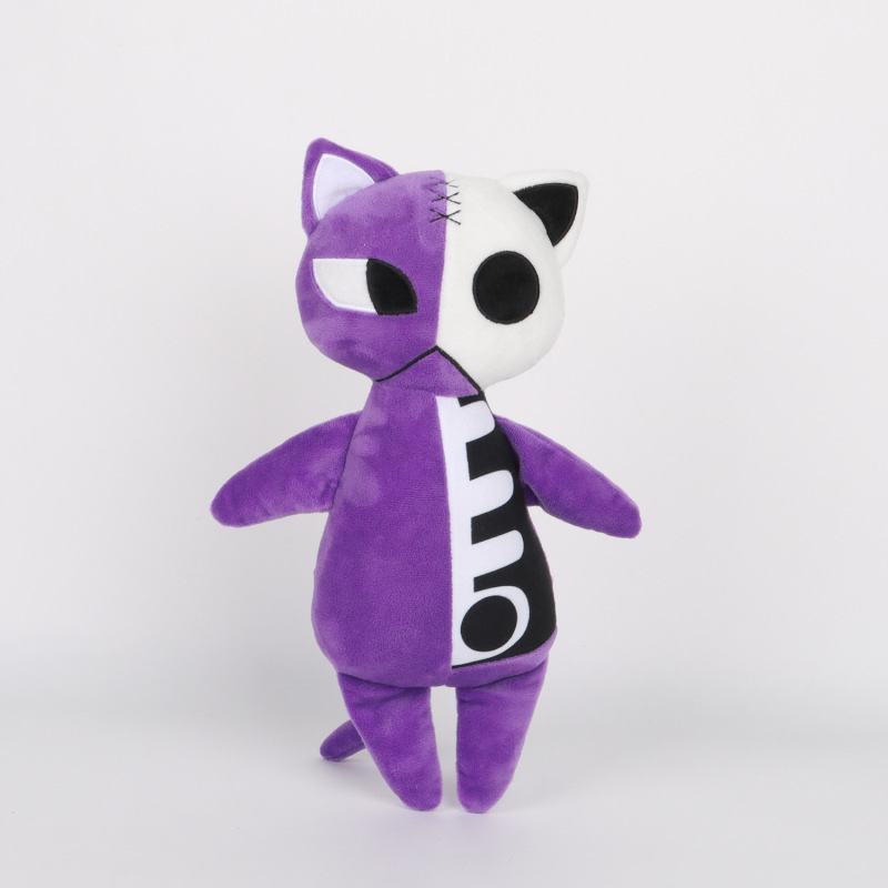 跨境panty and stocking吊带袜天使Honekoneko骨头猫毛绒玩具公仔|undefined