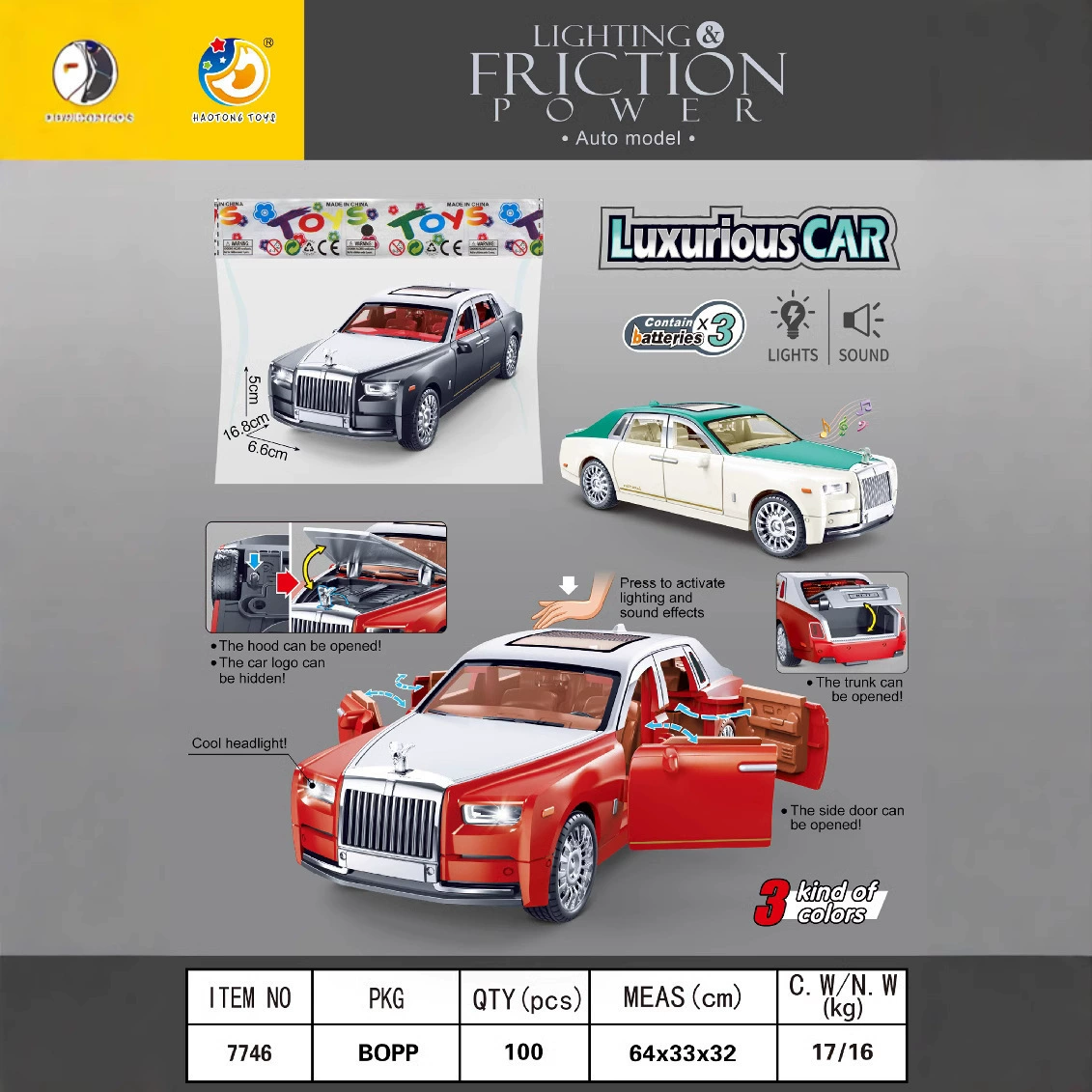 (Торговля через границу), инерционная лёгкая модель машины, гоночная машина, SUV, игрушечная машина, звуковые эффекты