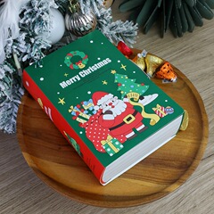 クロスボーダーの新しいクリスマスの物語の本の包装箱のアイデアのチョコレートのビスケットのキャンデーの贈り物の箱の驚きの小さいプレゼントの箱